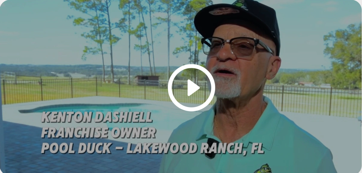 Kenton Dashiell, Pool Duck franchise owner in Lakewood Ranch, Florida